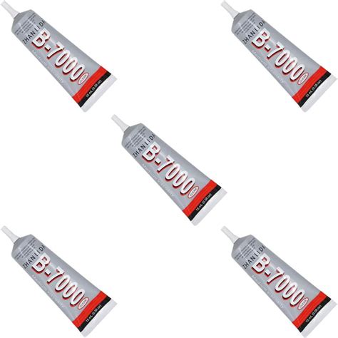MMOBIEL Pack of 5 B-7000 15 ML Multipurpose Industrial Glue Semi Fluid ...