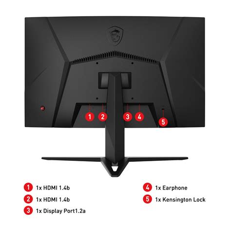 MSI Optix G24C4 Curved 144Hz 1ms AMD FreeSync Monitor