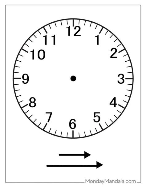 Image result for Clock Pattern Printable