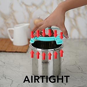 Buy Sumeet Airtight & Leak Proof Steelexo Stainless Steel Storage ...