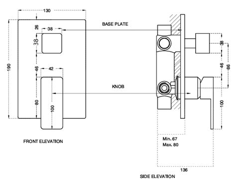 SINGLE LEVER DIVERTER 2 IN 4 OUTLETS - AQUANT - ( CHROME - - 0x0 mm ...