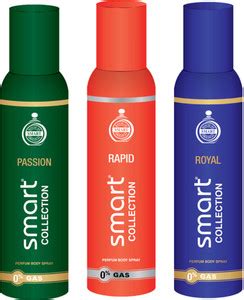smart collection Passion + Rapid + Royal Deodorant Spray - For Men ...
