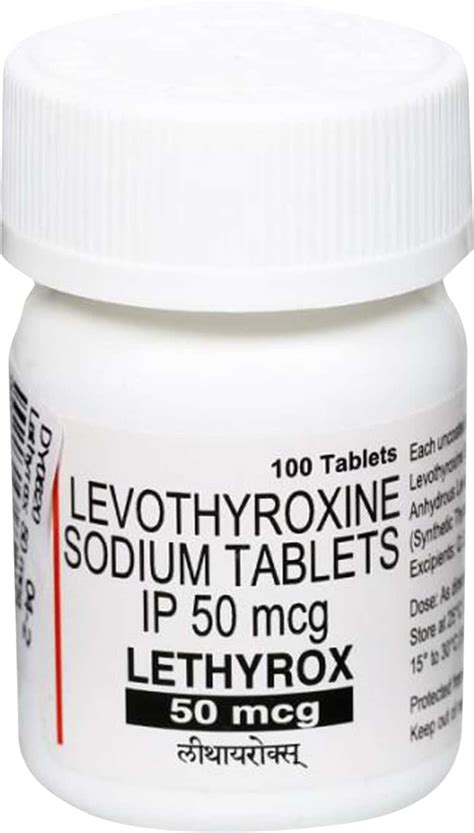 Lethyrox 50 MCG Tablet (100): Uses, Side Effects, Price & Dosage ...