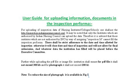 User Manual for Uploading Inspection Data - GHHNBC - Studocu