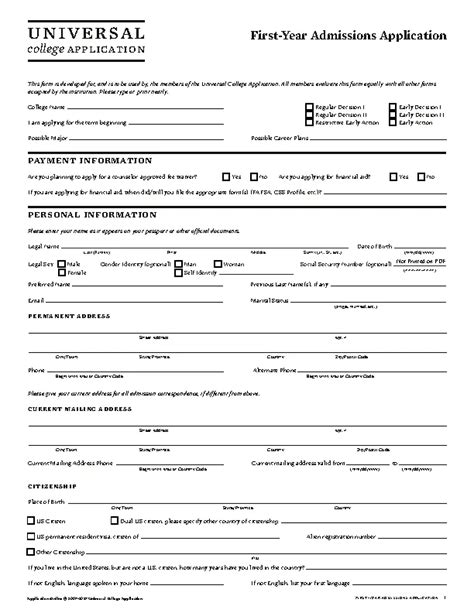 Image result for College Application Example