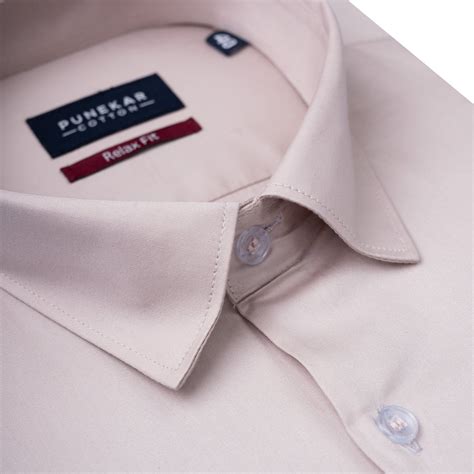 Rose Gold Color Cotton Satin Shirt For Men – Punekar Cotton