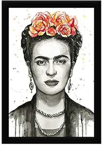 Braj Art Gallery Frida Kahlo Watercolor Painting Photo Frame Size 13 ...