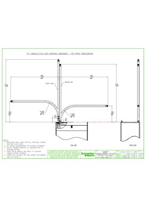 ACAC10017 - InRow RP, 72-Inches Flexible Pipe Kit Technical Drawing ...