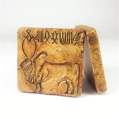 Indus Valley Seals Ancient Near Eastern Indus Valley Old Stone Seal