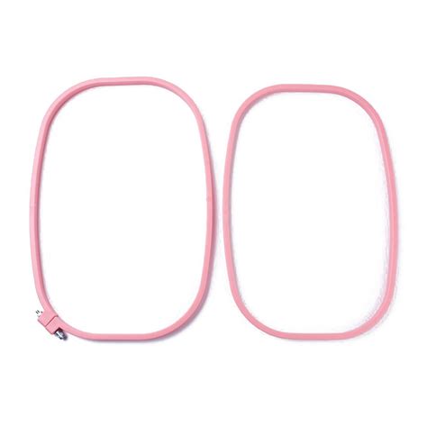 Buy Acrylic Plastic Embroidery Hoop Ring Frame For Fabric Cross 13x8 ...