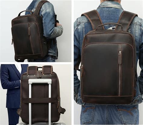 Buy UBANT Full Grain Leather Backpack for Men, 15.6 inch Laptop ...
