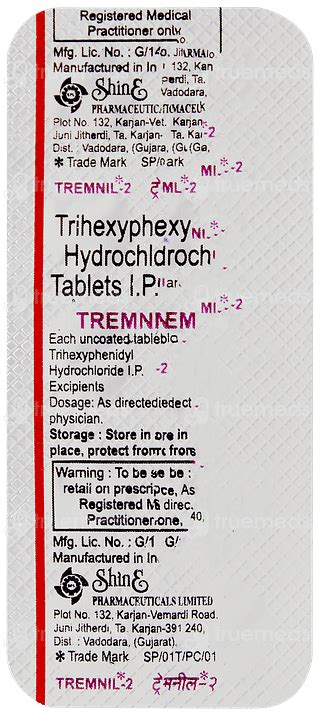 Tremnil 2 MG | Order Tremnil 2 MG Tablet Online at Truemeds