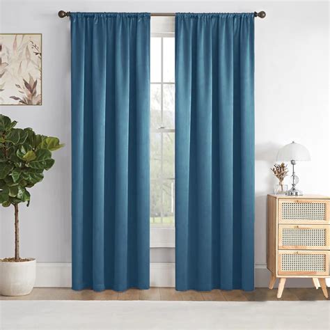Buy HOMEMONDE Curtains 7 Feet Long Set of 2 - Rod Pocket 75% Light ...