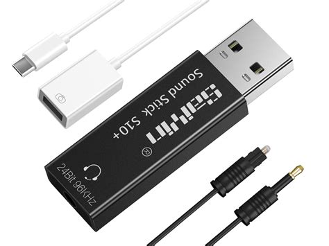 Sound Card, USB Sound Card, USB Type C/A to Optical Audio Adapter, DAC ...