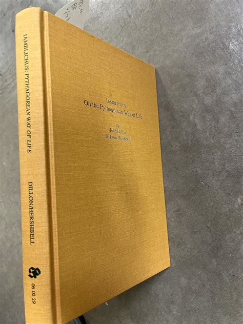 Buy On the Pythagorean Way of Life (TEXTS AND TRANSLATIONS (SOCIETY OF ...