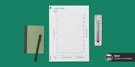 KS3 and GCSE Geography: Climate Graph Templates - Twinkl