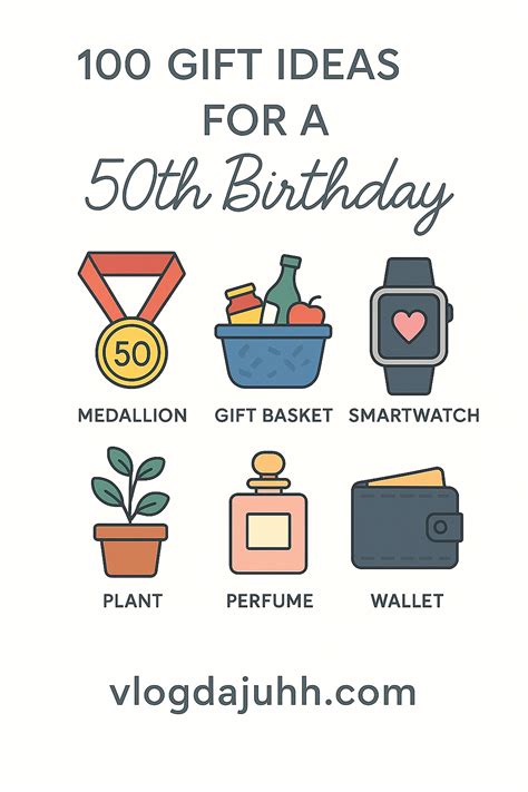 100 Thoughtful Gift Ideas for a 50th Birthday Celebration - Page - Juhh ...