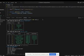 Employee Tracker Java 的图像结果