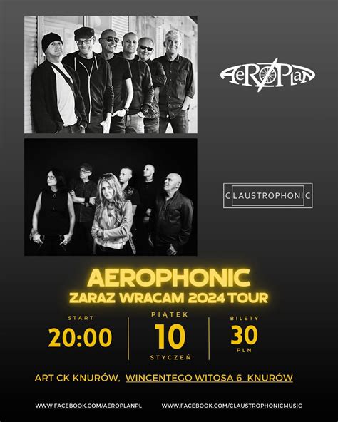 AEROPLAN+CLAUSTROPHONIC - Aerophonic Zaraz wracam 2024 Tour, Art CK ...