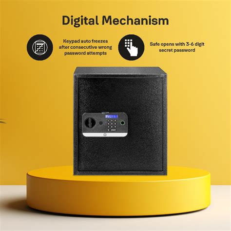 Yale Stellar Biometric Safe Locker with Keypad- Extra Large for Home a ...