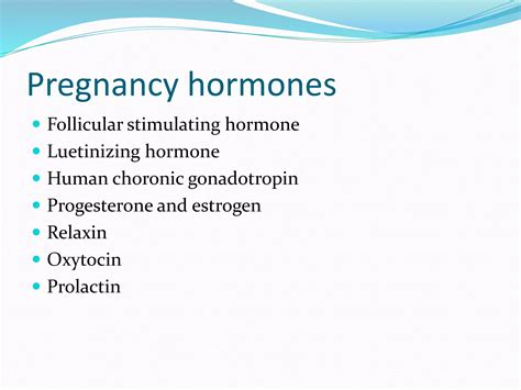 Role of hormones during pregnancy | PPTX