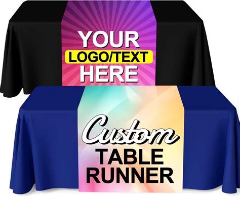 Amazon.com: Custom Table Runner with Business Logo, Personalized ...
