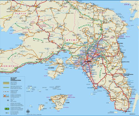 ATHENS MAPS | Athens center map, airport map, attica map, metro map
