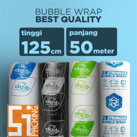 Jual Bubble wrap 60cm x 50m Bening Premium Dkm+ - BENING PREMIUM, 125CM ...