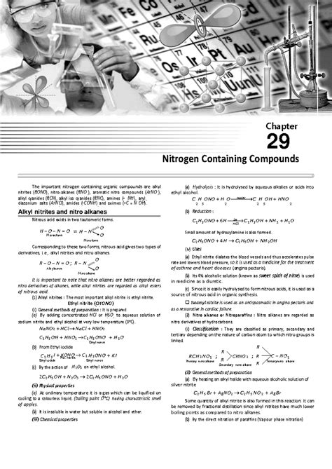 Chemistry Notes: Nitrogen-Containing Compounds (CCH 2 5) - Studocu