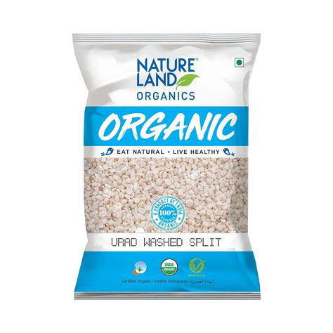 Natureland Organics Urad Dal/Split Washed Pouch, 1 kg : Amazon.in ...