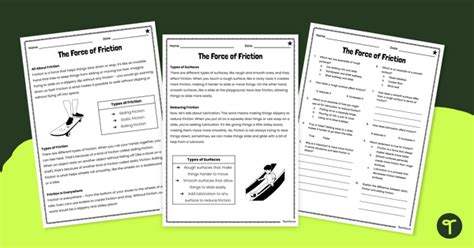 Image result for Friction Force Worksheet