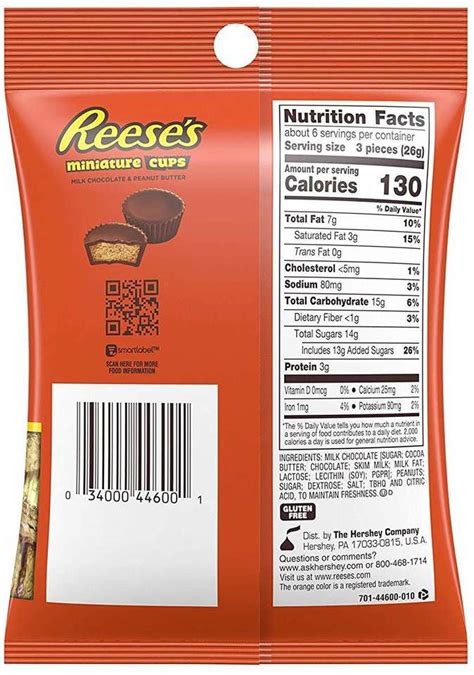 HERSHEY'S Miniature Peanut Butter Cups, 150g Truffles Price in India ...