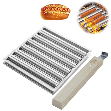 Hot Dog Roller For Grill, Stainless Steel Hot Dog Sausage Roller Rack ...