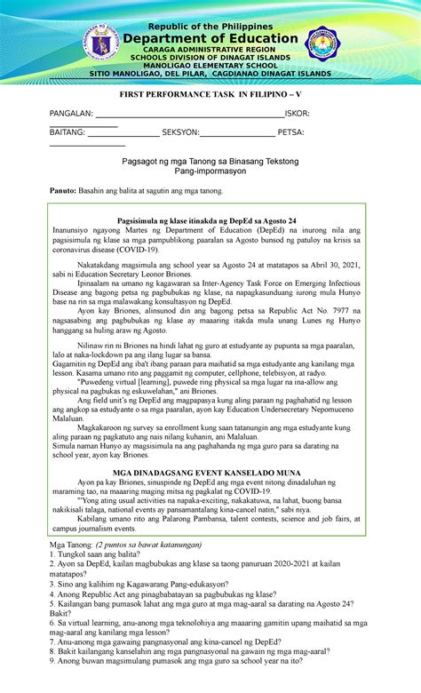 Performance Task Examples in Filipino 1 的图像结果