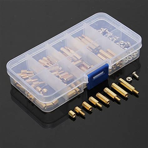 Generic 120Pcs Pcb M3 Hex Male Female Threaded Brass Spacer Standoffs ...