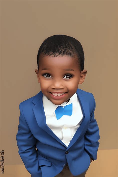 Cute African American Baby Boy
