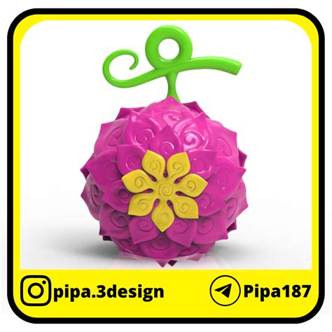 Archivo STL ADORNO DE NAVIDAD ONE PIECE - FRUTAS DEL DIABLO - HANA HANA ...