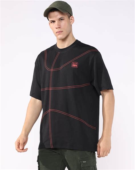 Boxy Fit Crewneck T-Shirt with Signature Branding