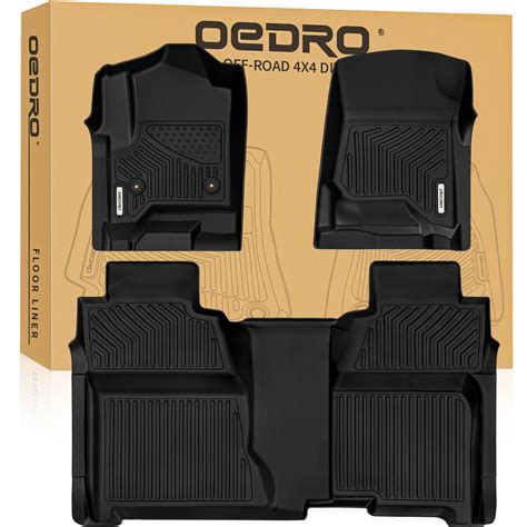 OEDRO Floor Mats Fit 2014-2018 Chevy Silverado/GMC Sierra 1500 Crew Cab ...