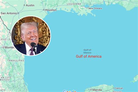 Changing names in Google Maps: Gulf of Mexico and Mount Denali