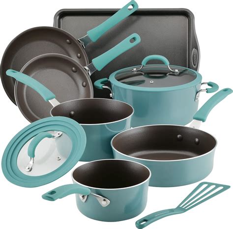 Buy Rachael Ray Cook + Create Nonstick Cookware/Pots and Pan Set, 10 ...