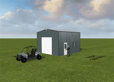 20x20 Metal Garage Kits Frontier Garage 20'W X 27'L X 9'H Garage