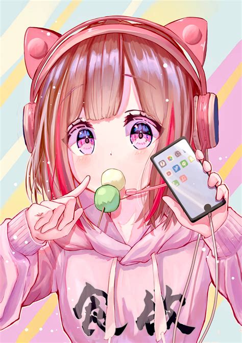 Download Music Girl Anime Phone Wallpaper | Wallpapers.com