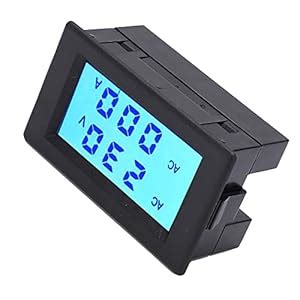 PRAV® Current Voltage Meter, LCD Display High-Accuracy Ammeter ...