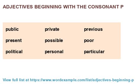 Adjectives beginning with the consonant p (1,000 results)