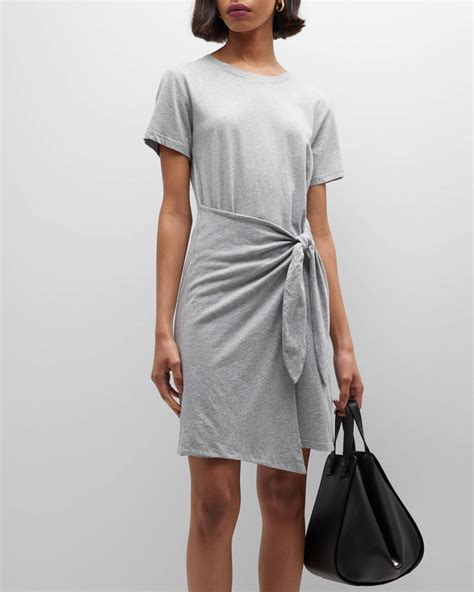 Rails Edie Faux-Wrap T-Shirt Dress | Neiman Marcus