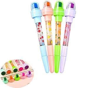MUREN® 5 In 1 Multi-function Blue Ballpoint Pen Bubbler Pen With Stamp ...