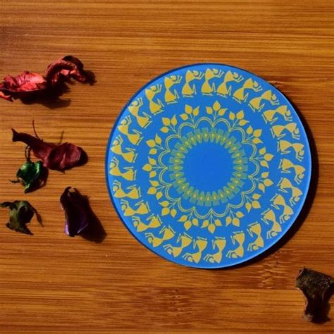 Baar Baar Dekho -| Warli - Light Blue | for Tea Cups, Coffee Mugs ...