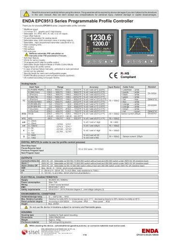 ENDA EDP2041 - ENDA - PDF Catalogs | Technical Documentation | Brochure