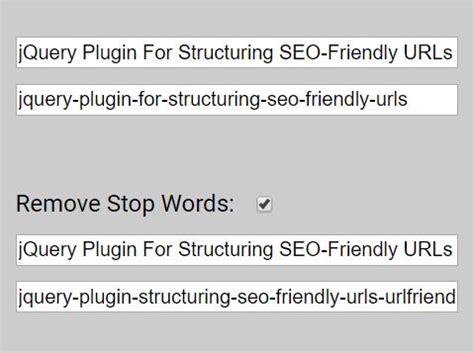 jQuery Plugin For Structuring SEO-Friendly URLs - UrlFriendlyBox.js ...